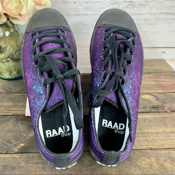 RAAD SHOP Unisex Purple Unicorn Low Tops - Picture 6 of 12